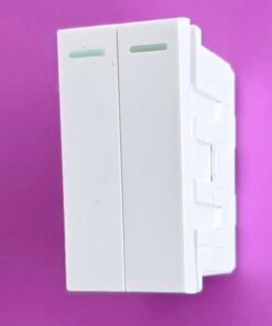 Công tắc đôi 16A 1 chiều màu trắng